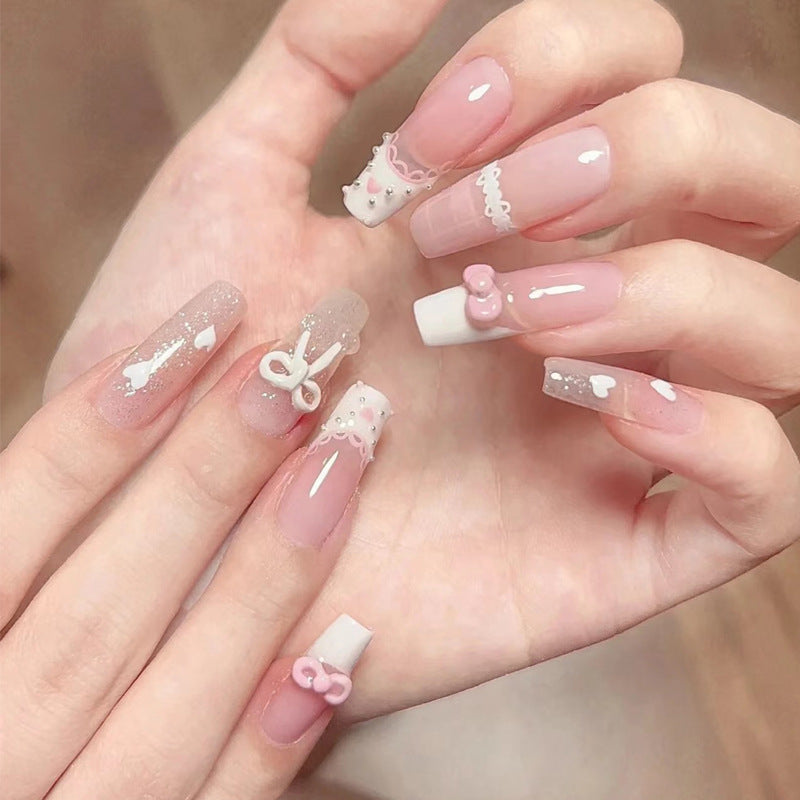 Artistic Themed Press-On Nails Bowlift