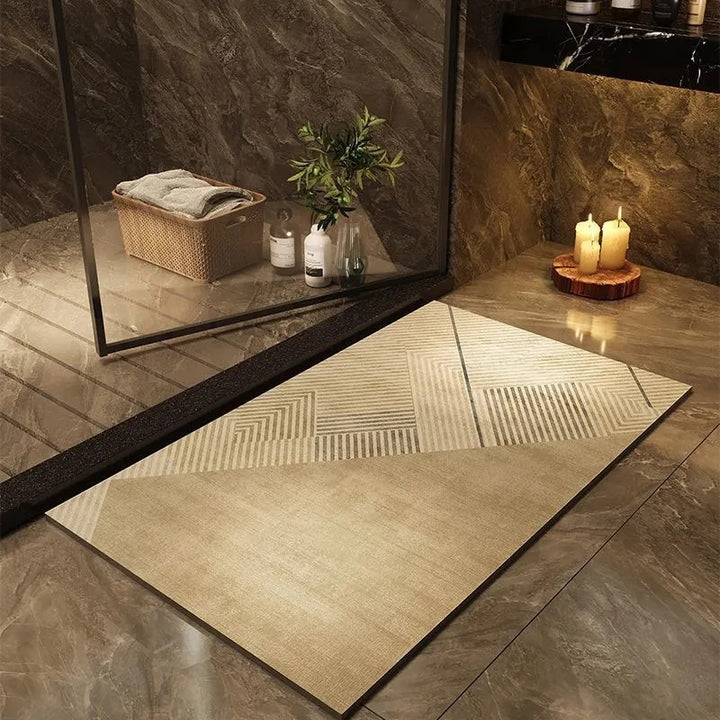 Modern Geometric Bath Mat Bowlift