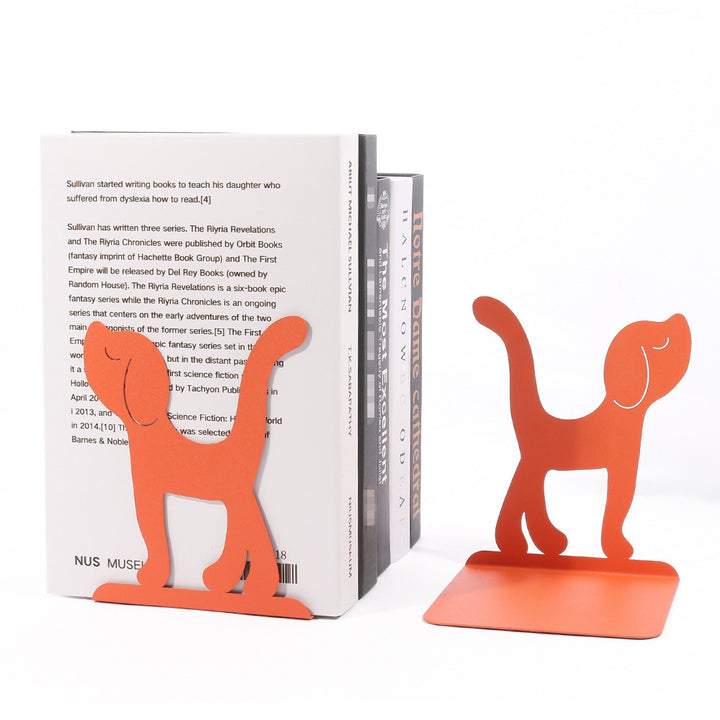 Cat-Shaped Decorative Bookends