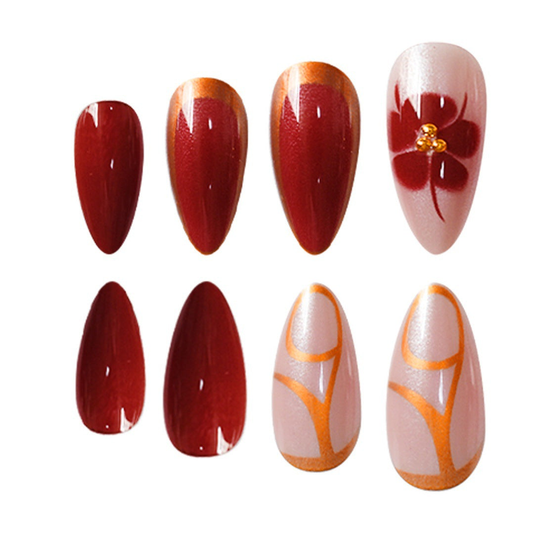 Glamorous Stiletto Nail Extensions Bowlift