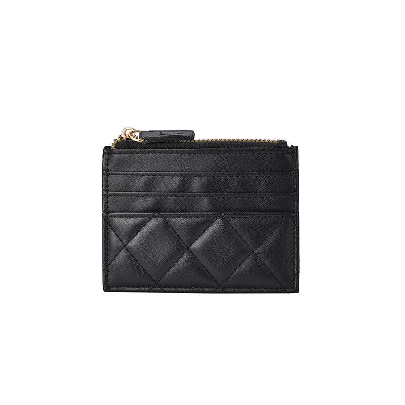 Elegant Quilted Leather Card Holder Bowlift