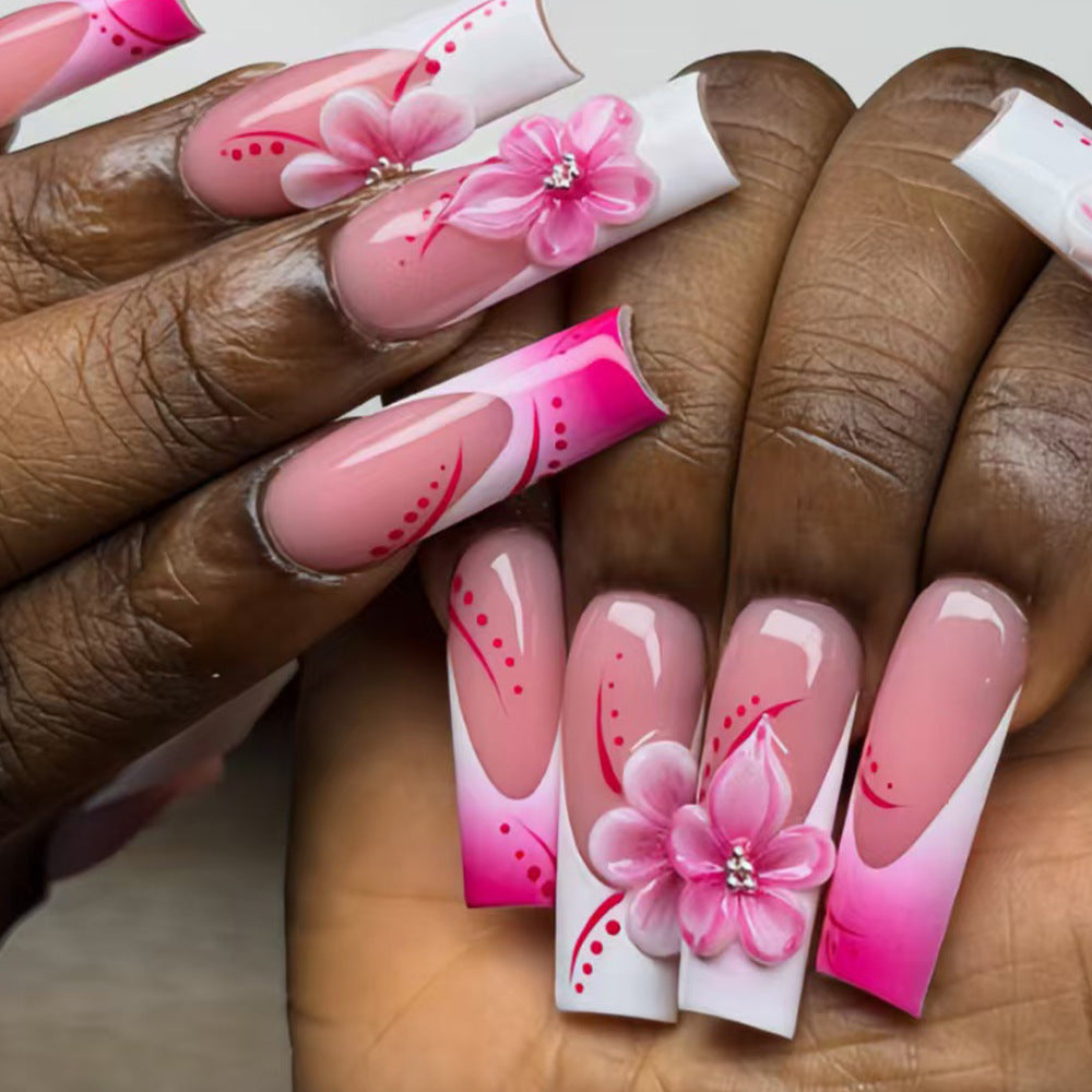 Artistic Floral Stiletto Nail Art Set Bowlift