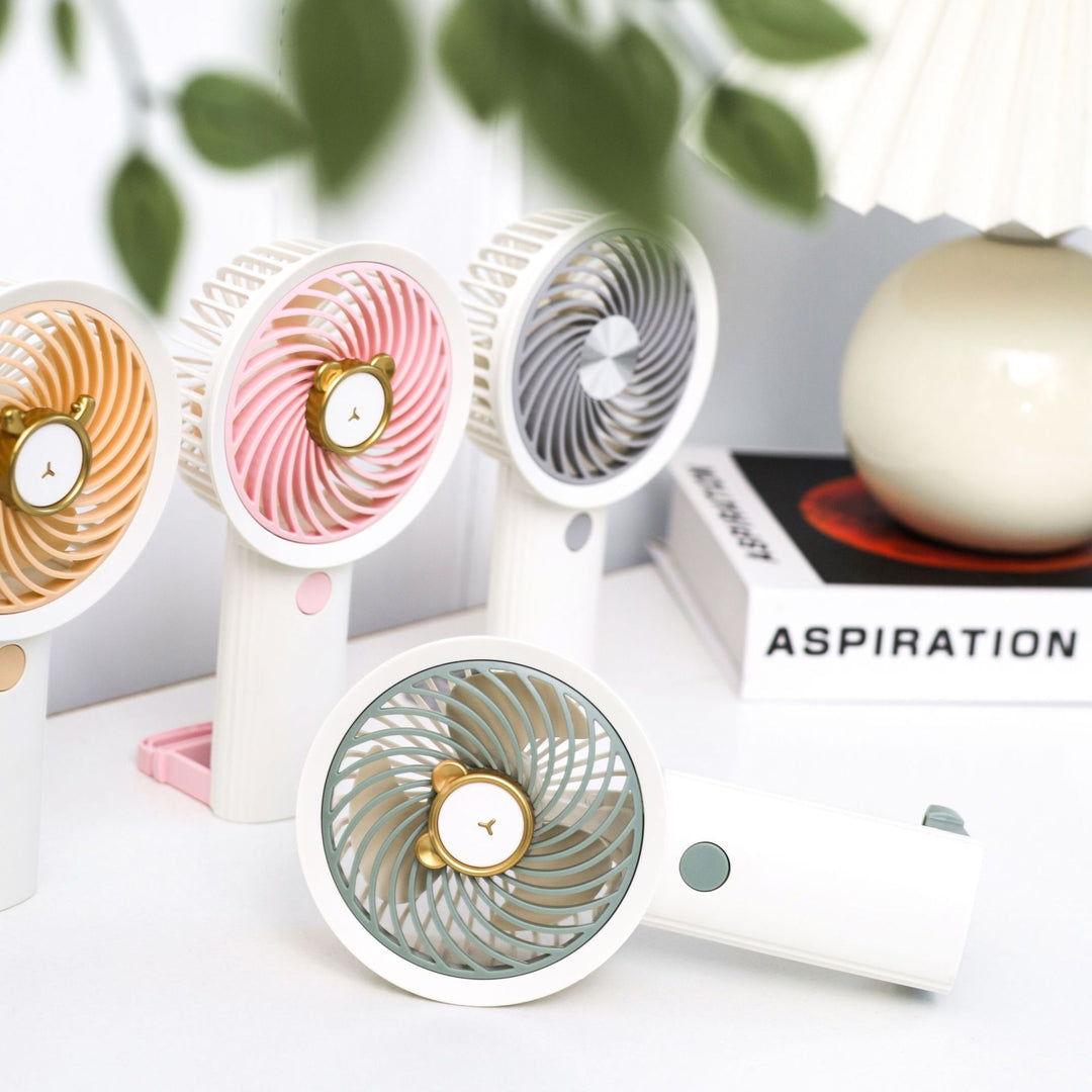 Ladies Portable Hand Fan with Creative Cooling and Aroma Diffuser Bowlift