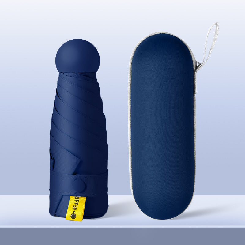 Compact UV protection folding umbrella with travel sleeve Bowlift