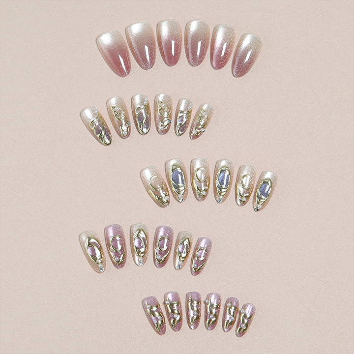 Artful nail set with floral accents Bowlift