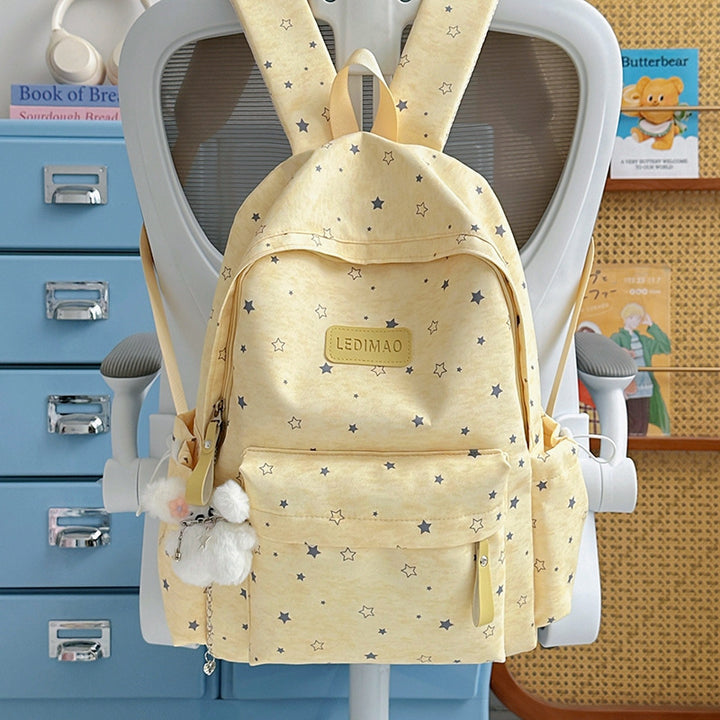Star Print Casual Backpack