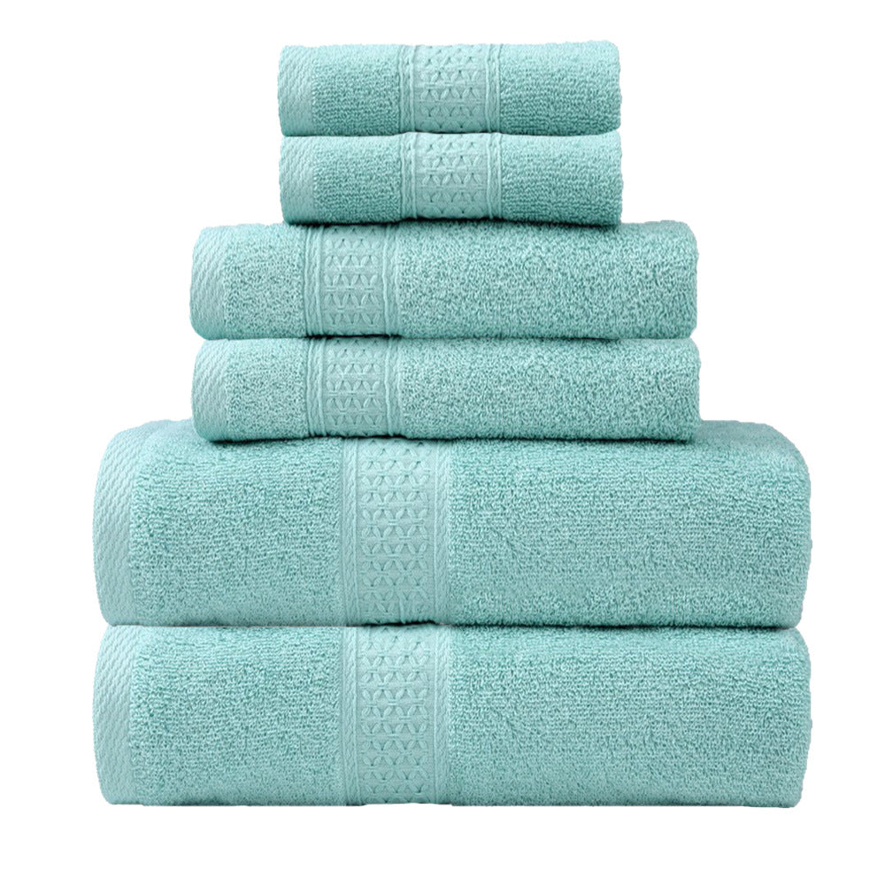 Terry Towel Set with Elegant Border Bowlift
