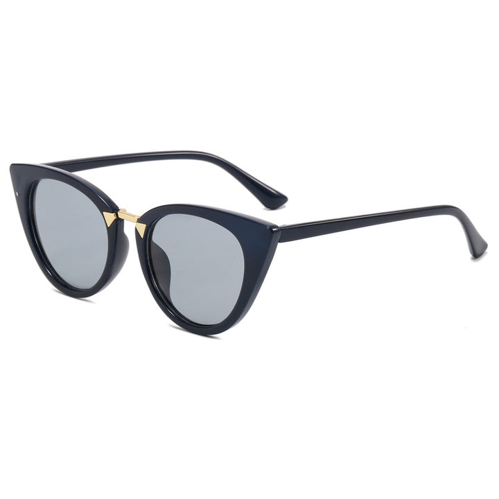 Ladies Cat-Eye Sunglasses with Elegant Golden Detail Bowlift