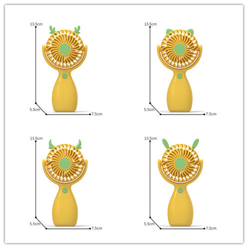 Unisex Portable Handheld Fan with Flexible Design Bowlift