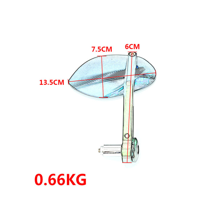 Ergonomic motorcycle rearview mirror with scratch-resistant surface Bowlift