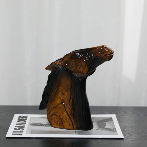 Modern Horse Head Sculpture