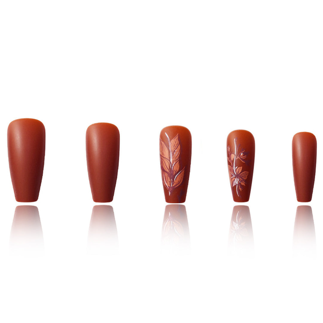 Artistic Nature-Inspired Nail Art Bowlift