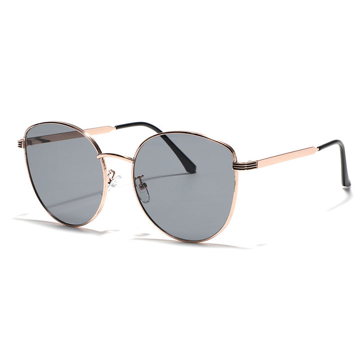 Women's geometric sunglasses with narrow metal frame Bowlift