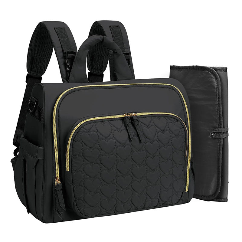 Multifunctional diaper bag with ergonomic shoulder straps Bowlift