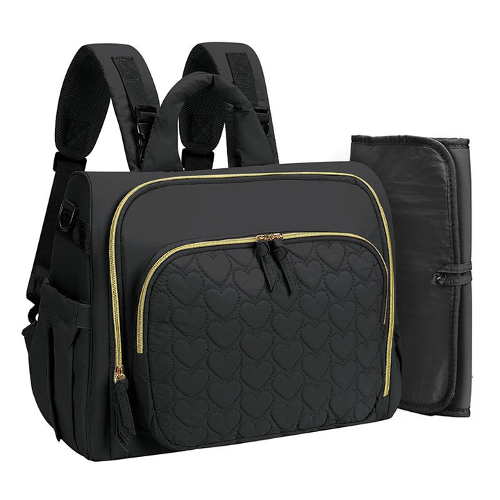Multifunctional diaper bag with ergonomic shoulder straps Bowlift