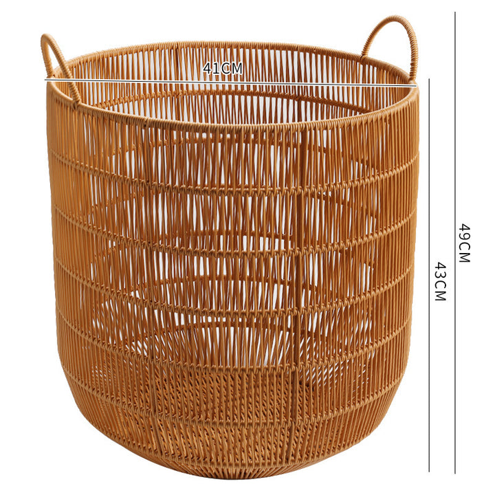 Elegant Handwoven Storage Basket Bowlift