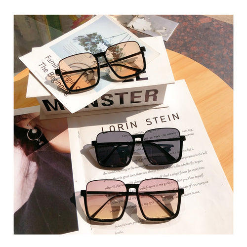 Oversized Geometric Frame Sunglasses Bowlift