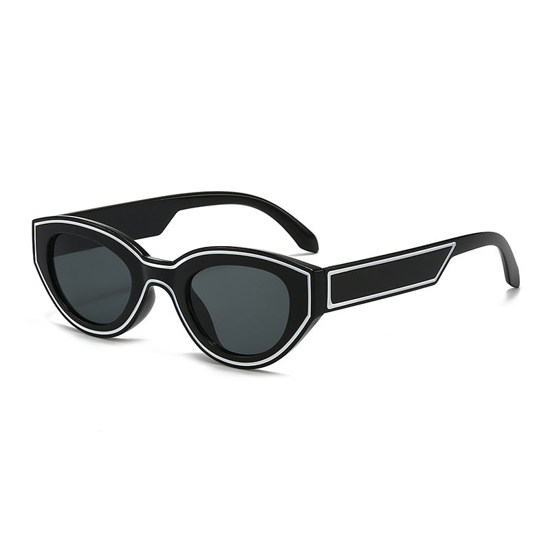 Geometric Cat-Eye Sunglasses
