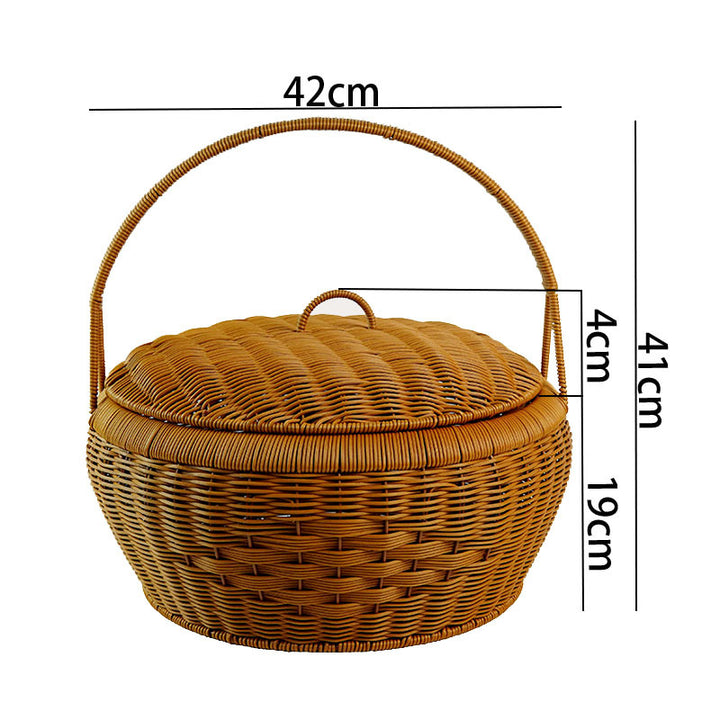 Women's Elegant Laundry Basket with Lid and Practical Handles Bowlift