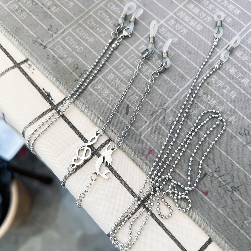 Stylish Metallic Eyewear Chain Bowlift