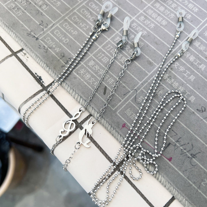 Stylish Metallic Eyewear Chain Bowlift