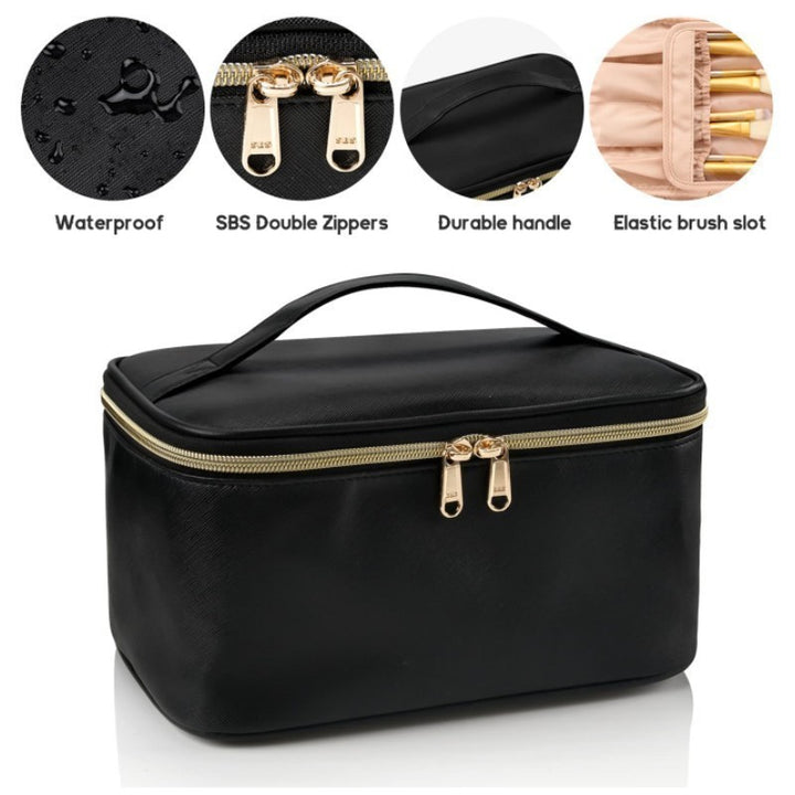 Cosmetic organizer bag with multiple compartments Bowlift