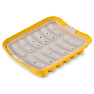 Silicone ice cube mold with integrated cooling design Bowlift