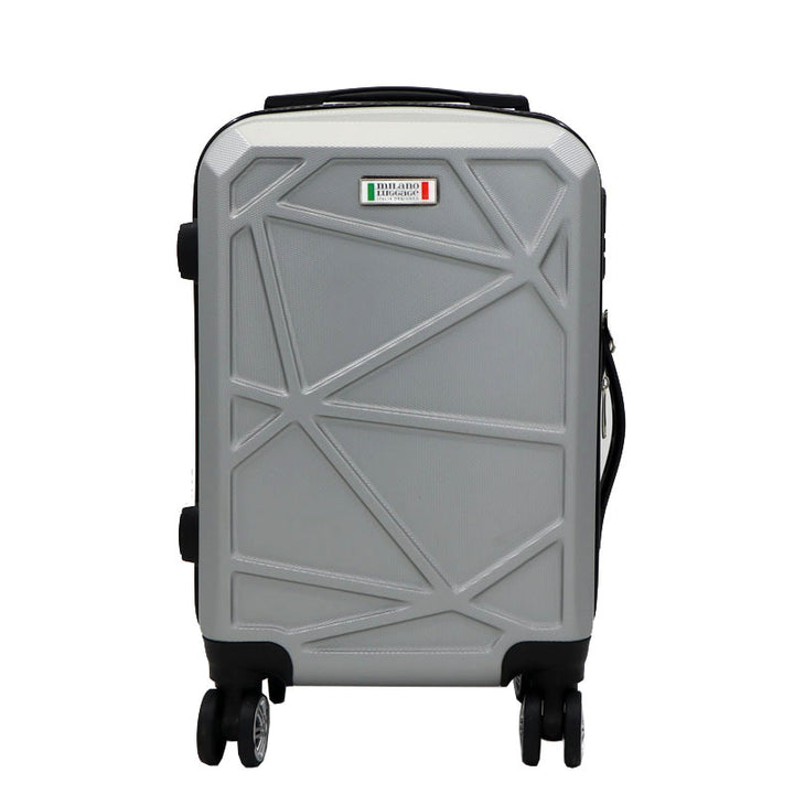 Unisex Geometric Hard Shell Spinner Suitcase Bowlift
