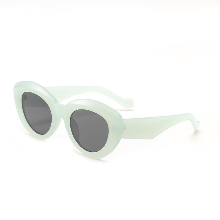 Women's Cat-Eye Sunglasses with Fashionable Plastic Frame Bowlift