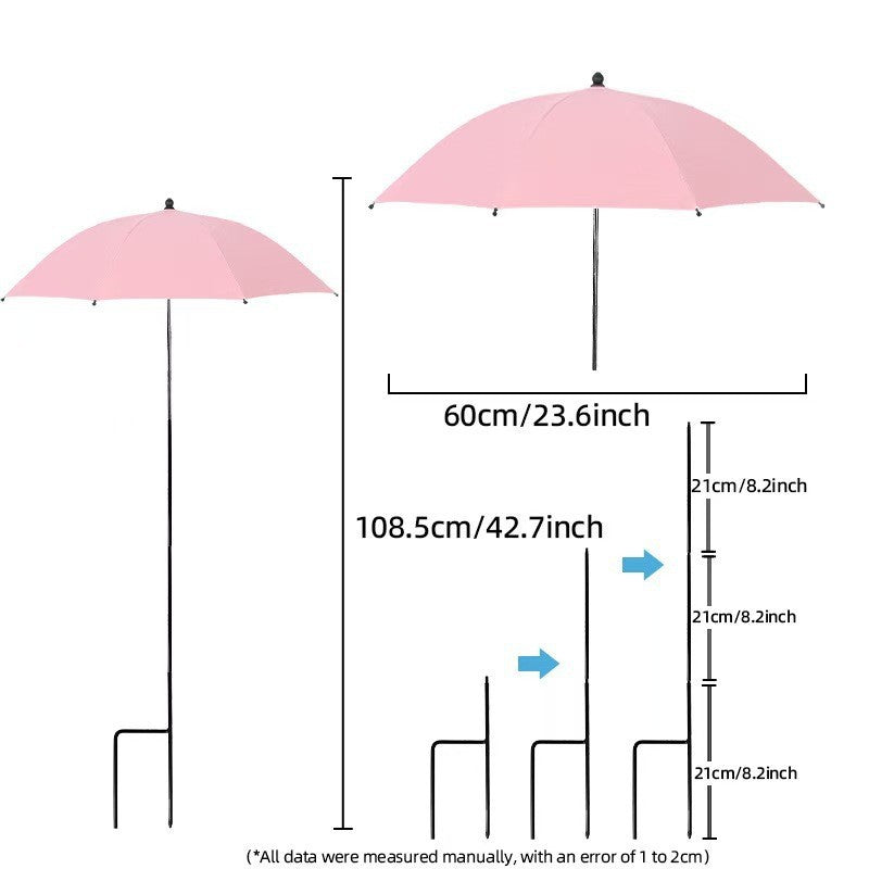 Women's sun protection umbrella with flexible tripod Bowlift