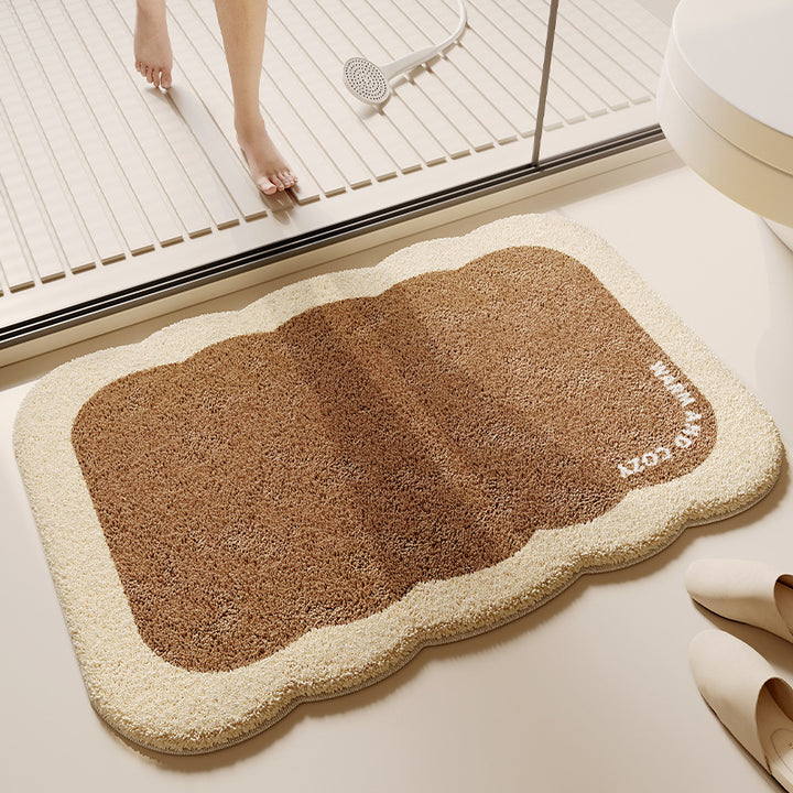 Soft Textured Bathroom Rug Bowlift