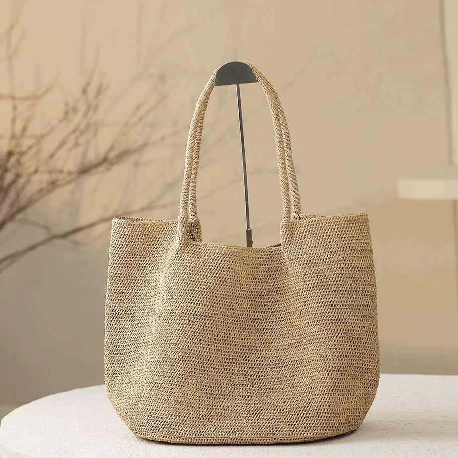 Handwoven raffia tote bag Bowlift