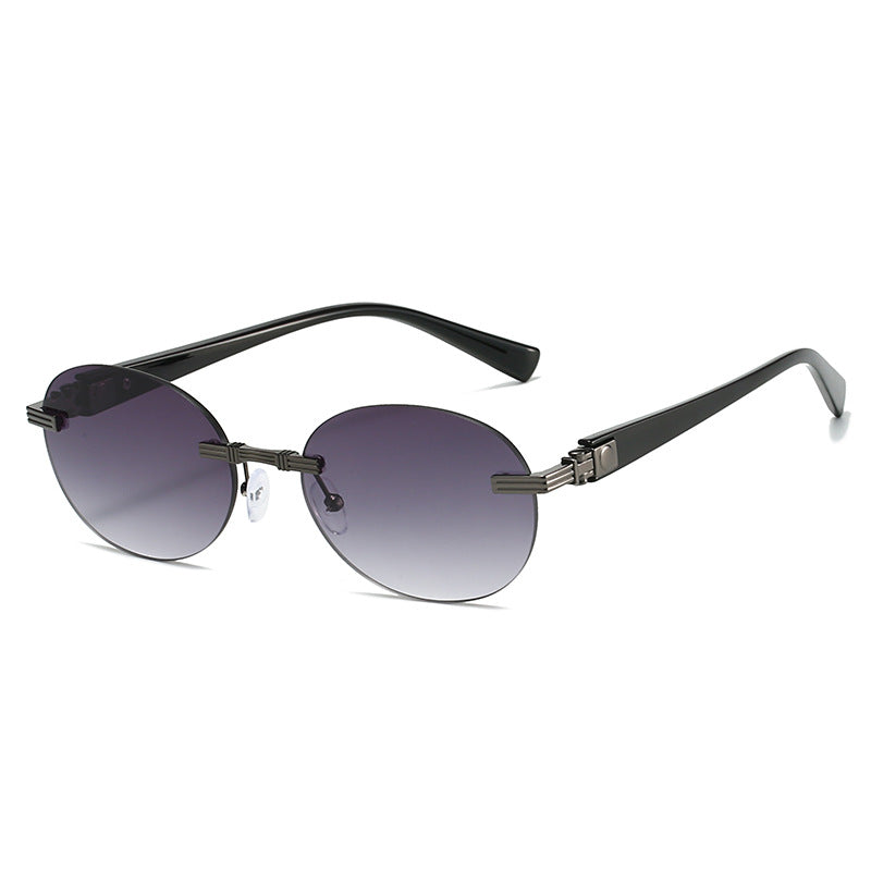 Women's fashionable sunglasses with transparent frame and flexible nose pad Bowlift