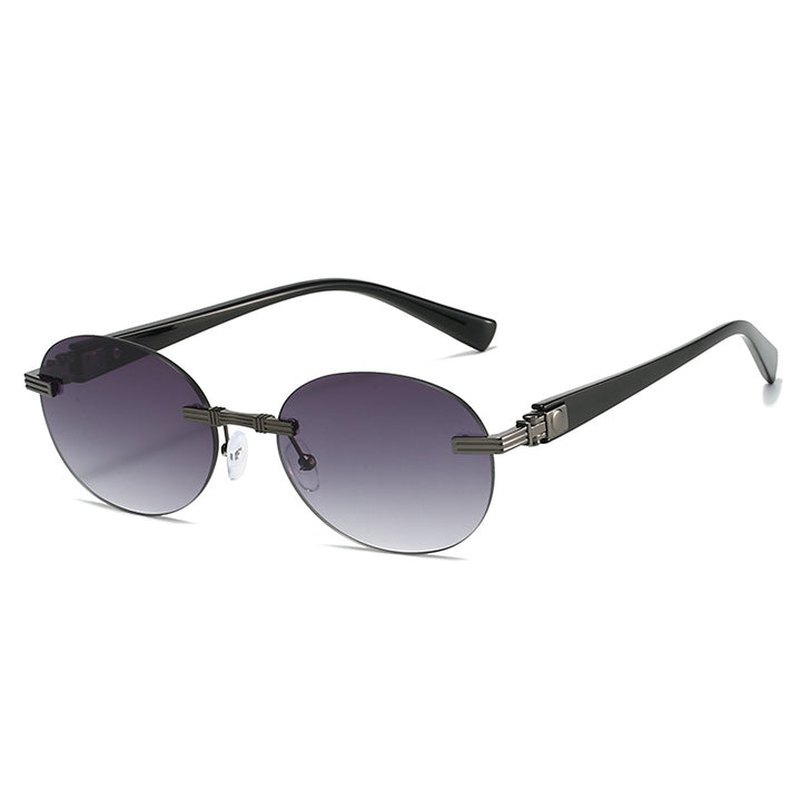Women's fashionable sunglasses with transparent frame and flexible nose pad Bowlift