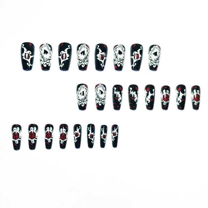 Artistic Playing Card Nail Art Bowlift