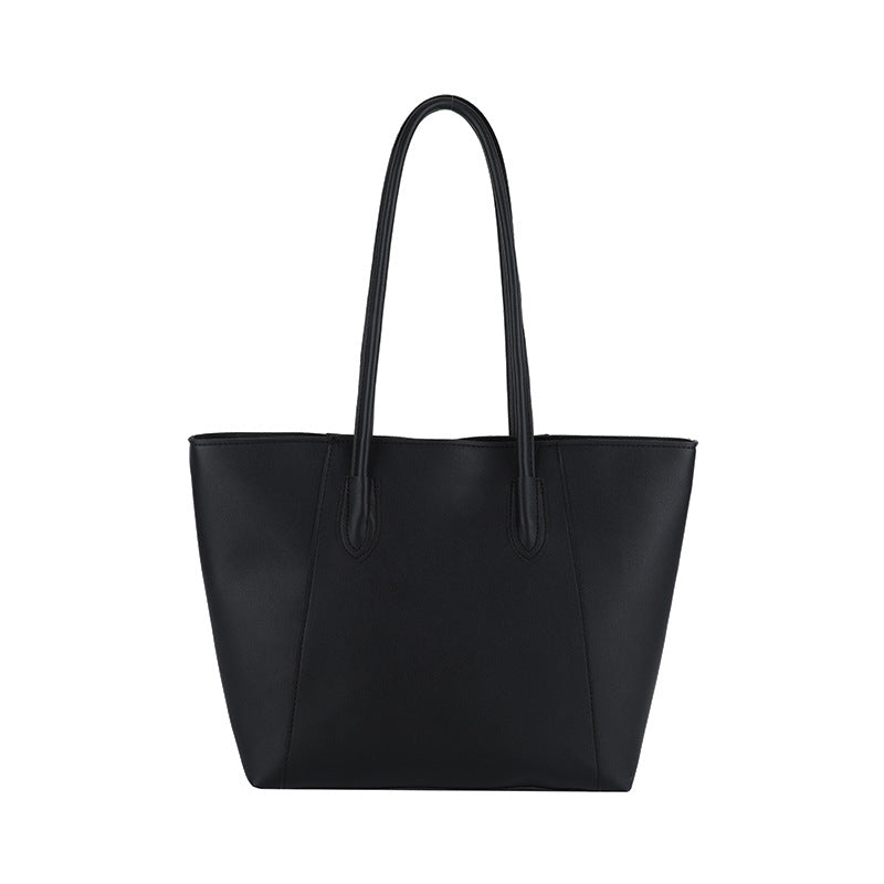 Minimalist Faux Leather Tote Bag Bowlift