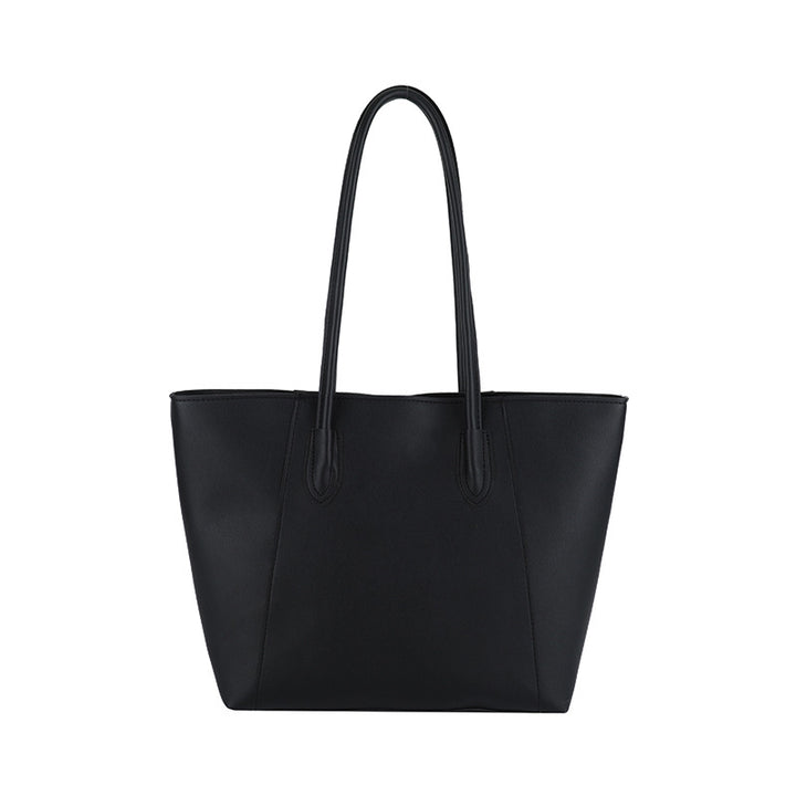 Minimalist Faux Leather Tote Bag Bowlift