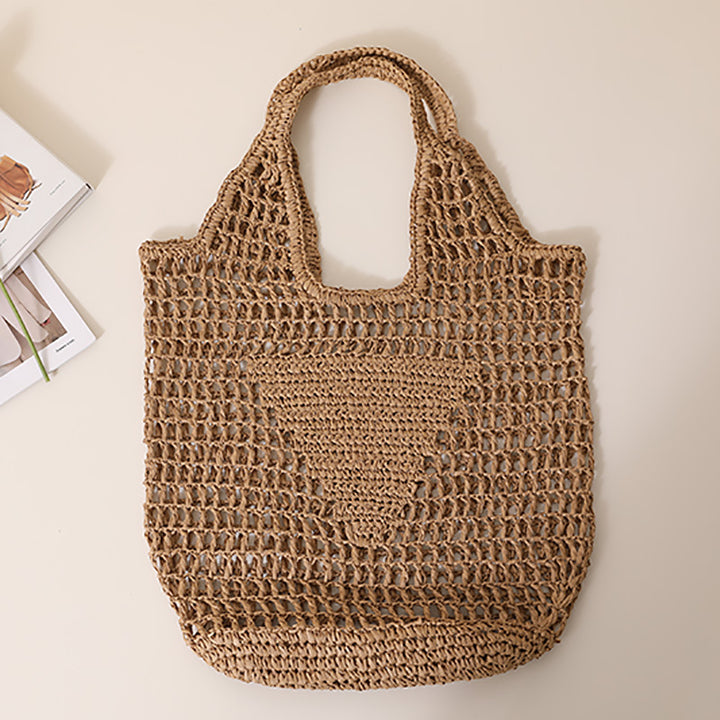 Coarse crochet bag with large handles Bowlift