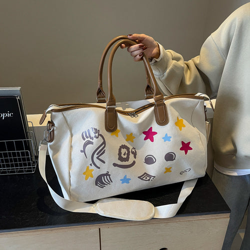 Sporty Travel Bag With Creative Applications Bowlift
