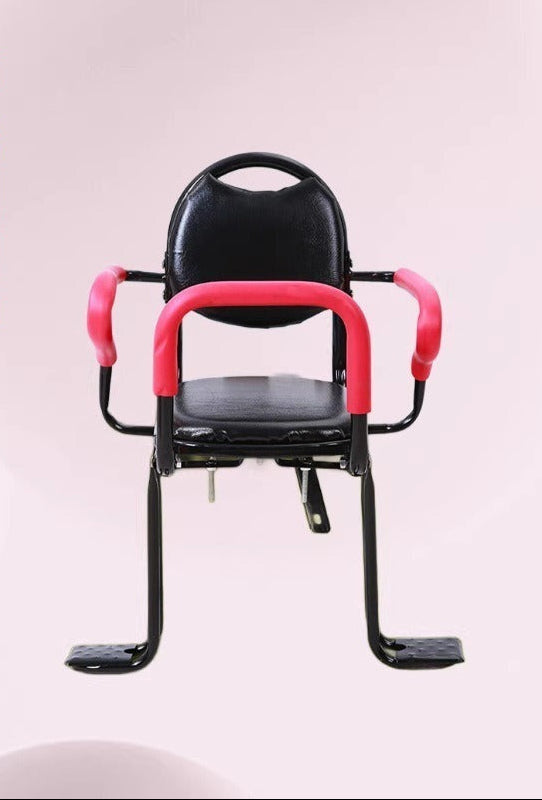 padded motorcycle passenger seat with backrest, armrests and foldable footpegs Bowlift