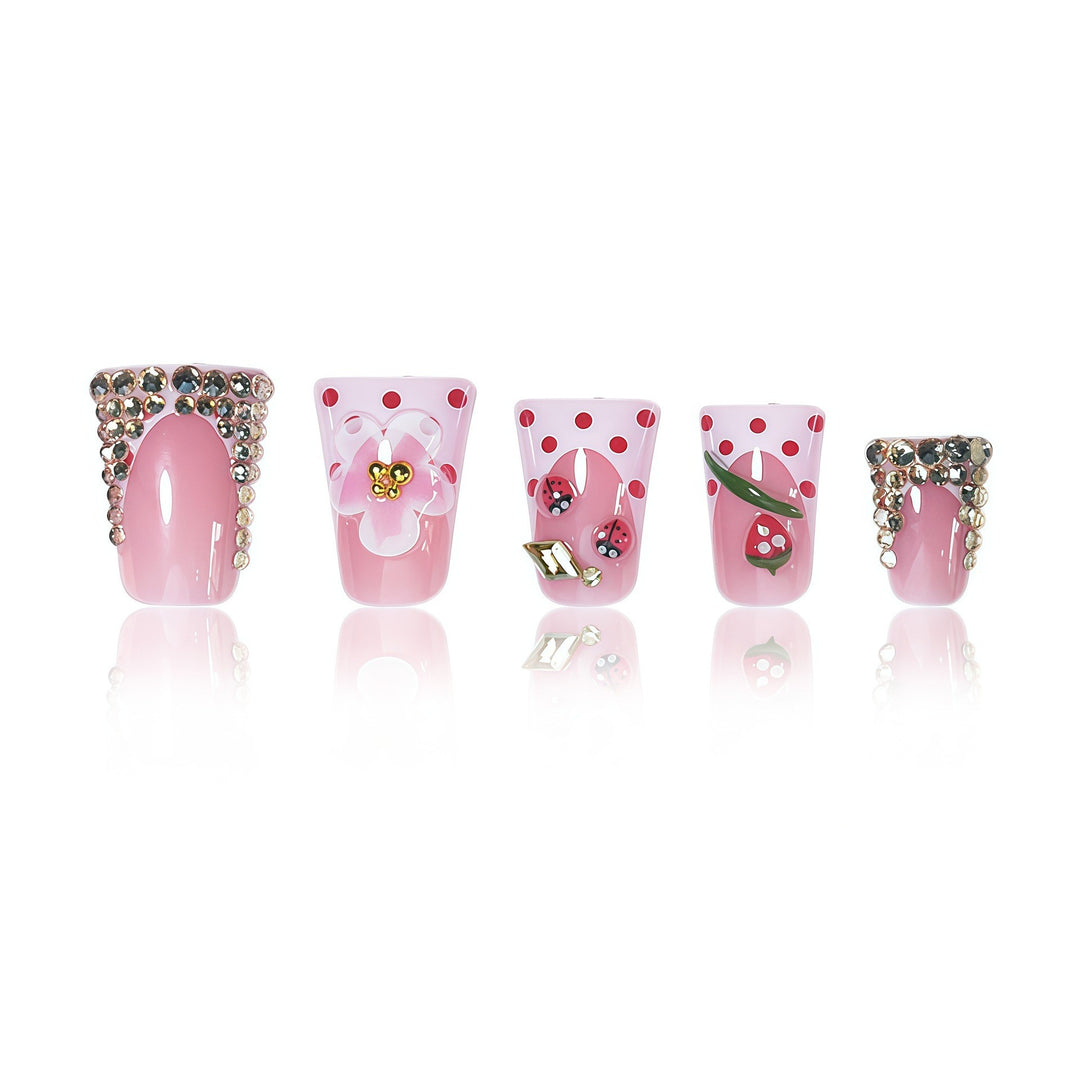 Artistic Press-On Nail Art Bowlift