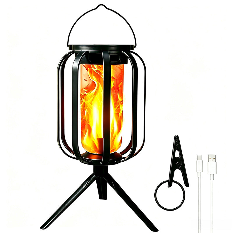 Unisex Solar Lantern with Flickering Fire Effect Bowlift