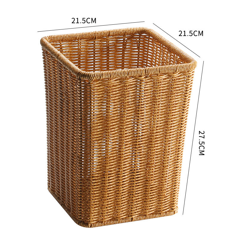 Unisex Rectangular Woven Waste Bin Bowlift