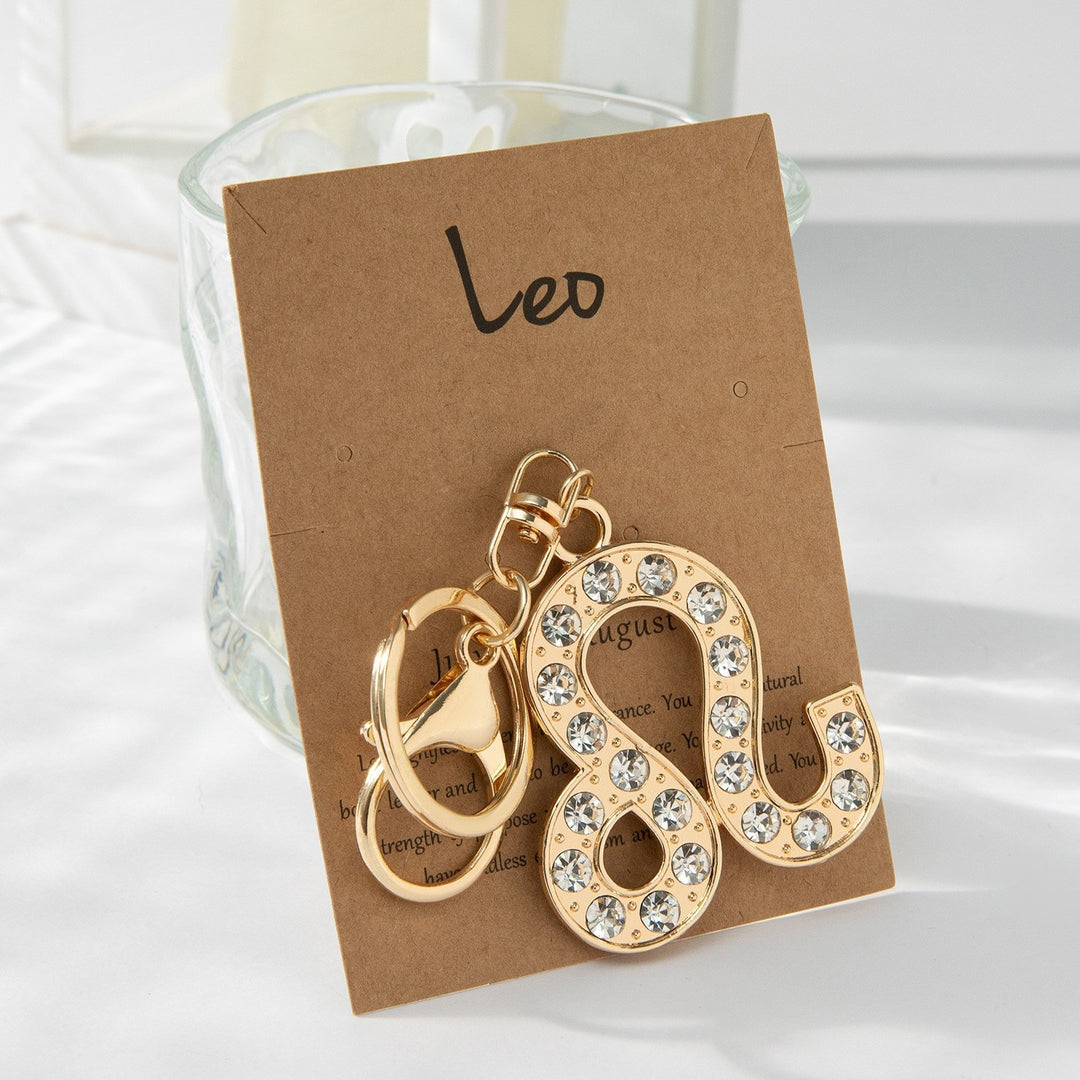 Keychain with Sparkling Bull Symbol Bowlift
