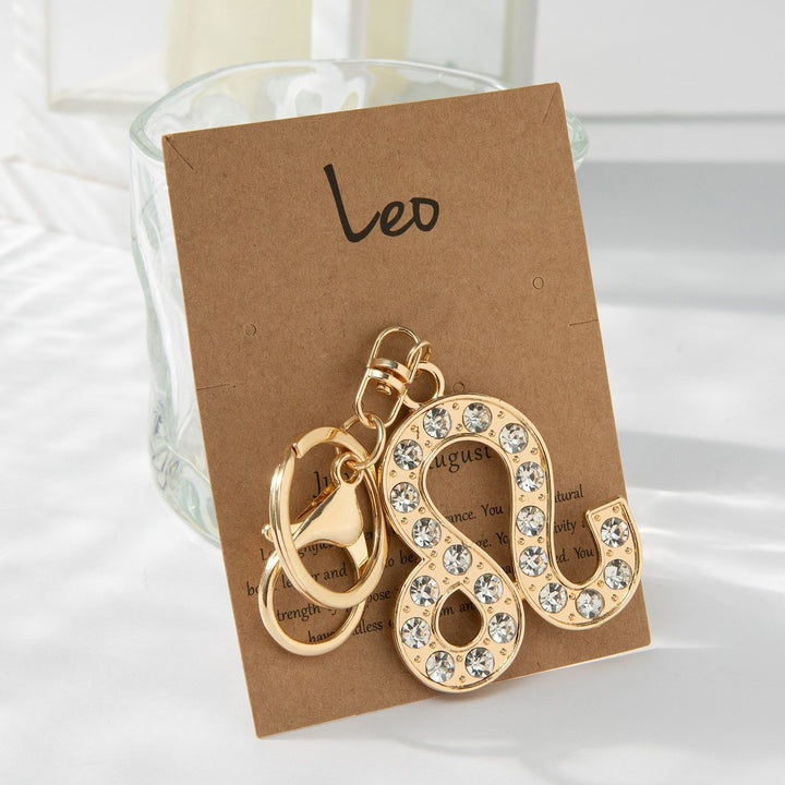 Keychain with Sparkling Bull Symbol Bowlift