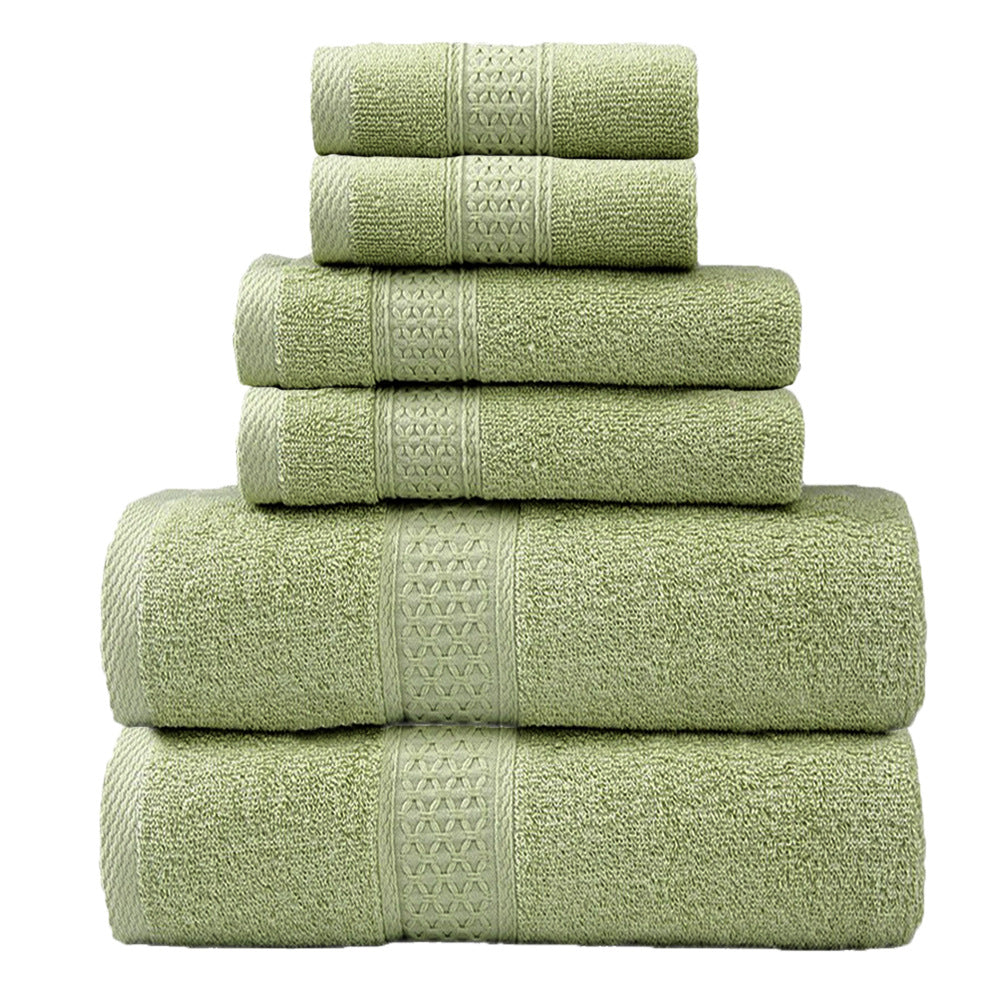 Terry Towel Set with Elegant Border Bowlift