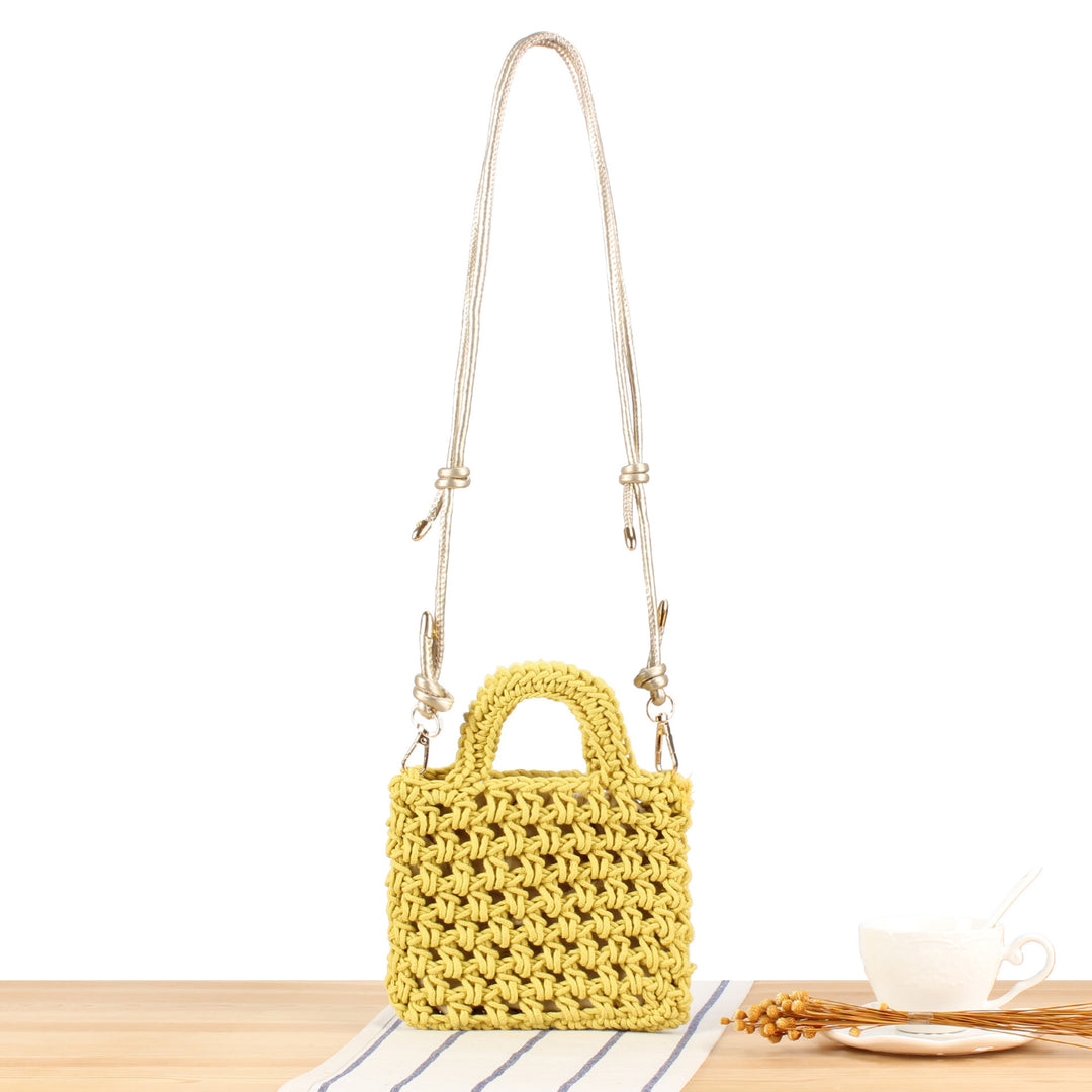 Handbag in Modern Macrame Design Bowlift