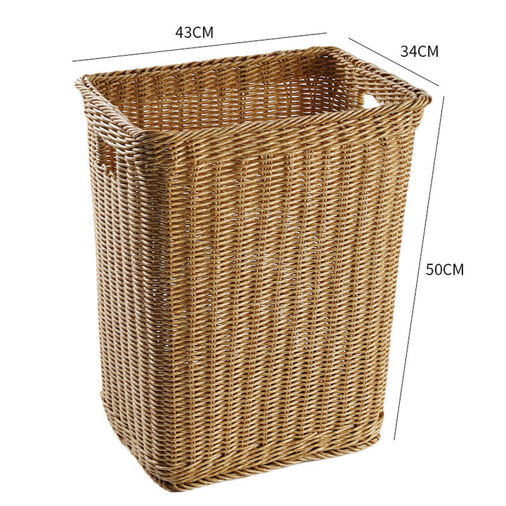 Premium Handwoven Wicker Storage Bin Bowlift