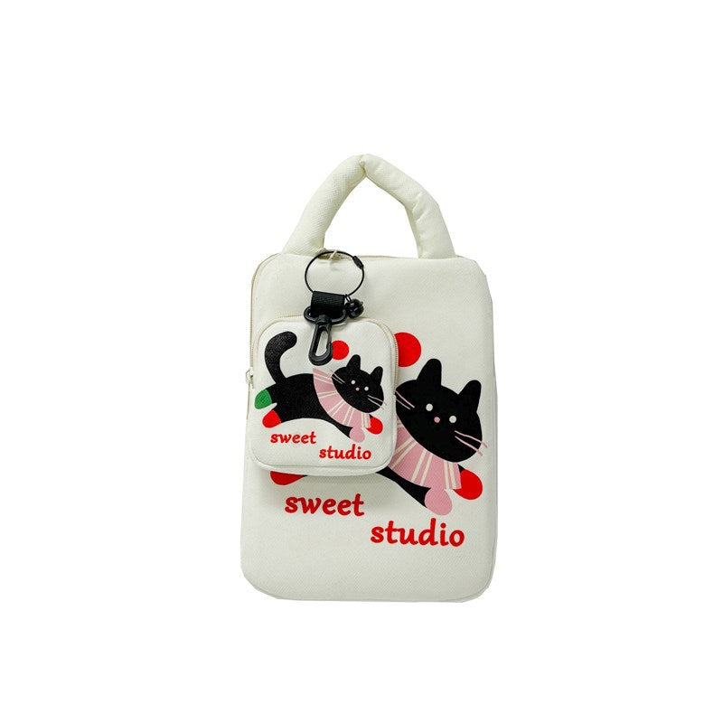 Laptop bag with creative cat pattern Bowlift