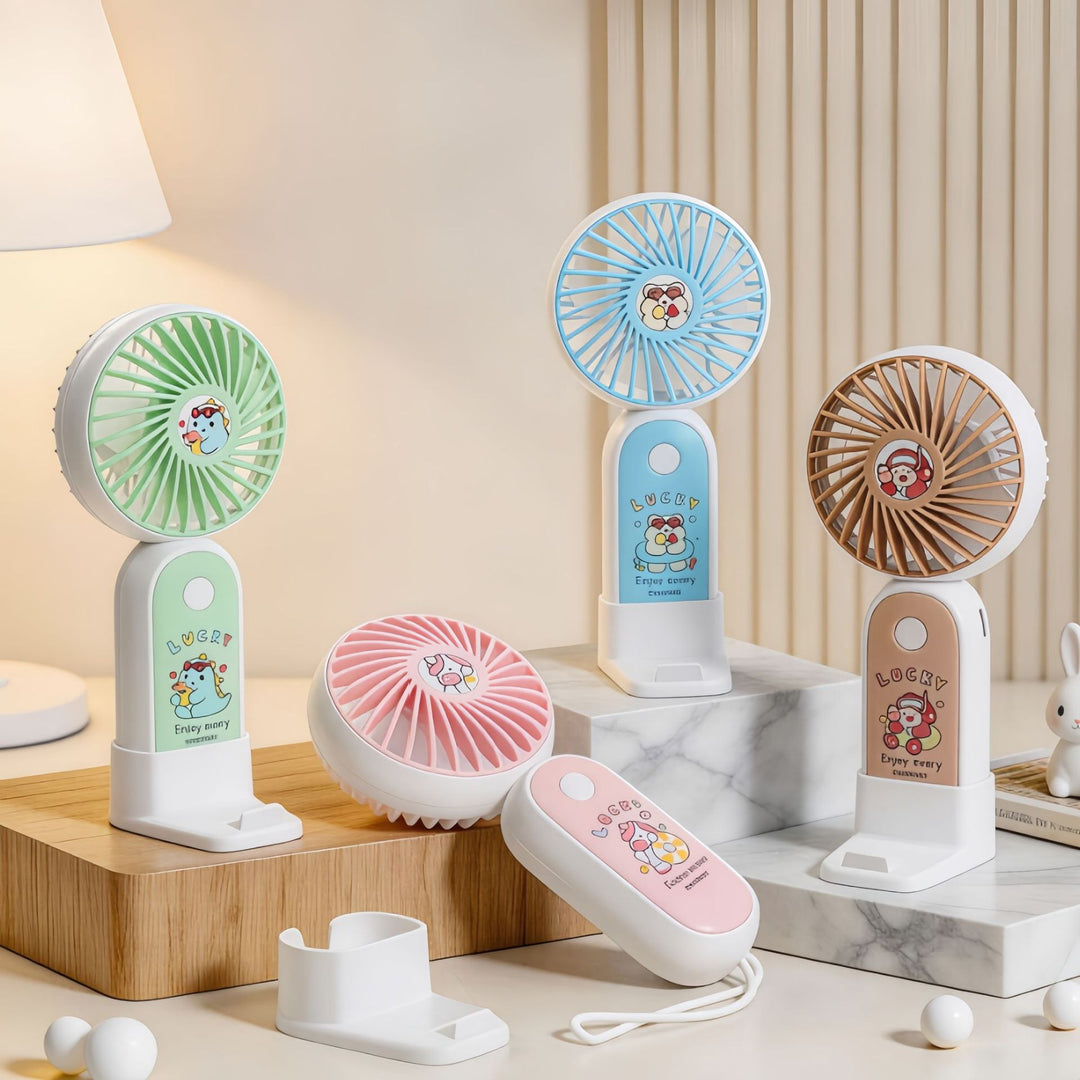 Ladies Portable USB Table Fan with Fun Design Bowlift